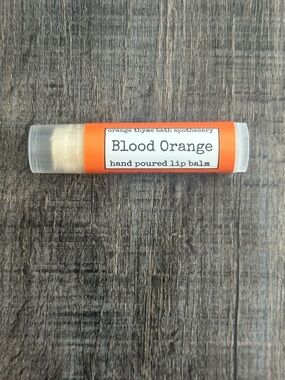 💞 New Orange Thyme Bath Apothecary Blood Orange Hand Poured Lip Balm